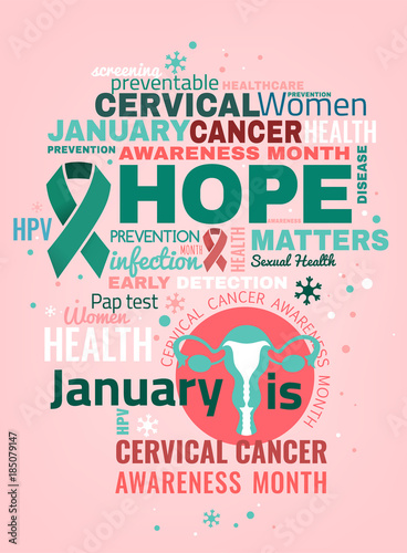 Cervical cancer concept