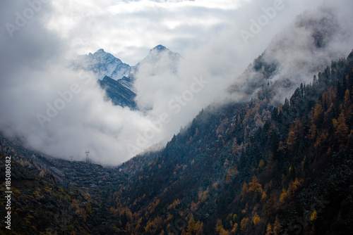  Balang Mountain scenery of Xiaojin County,Sichuan province,China photo