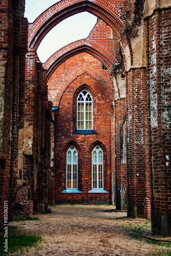 Inside Dorpat Cathedral in Tartu  Estonia