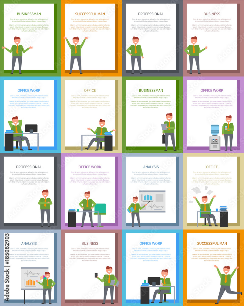 Success and Business Related Collection of Posters