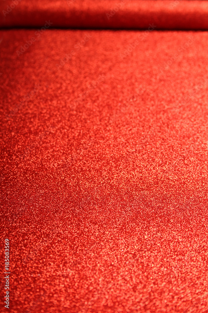 Fototapeta premium Red New Year background with sparkles for cards