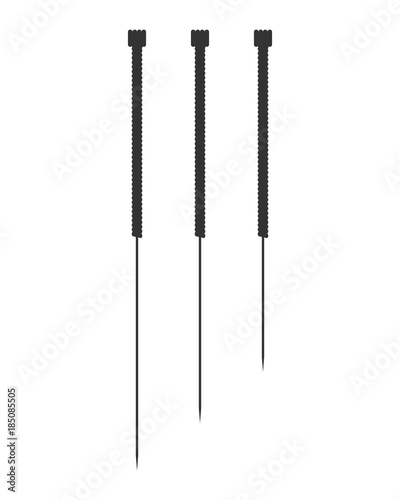 Acupuncture icon vector