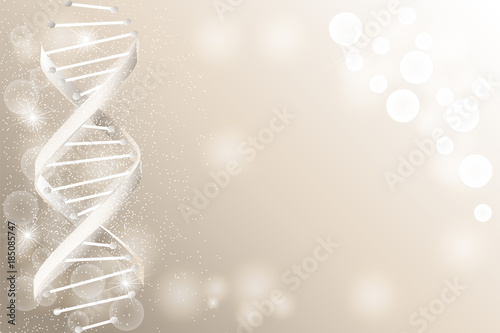 DNA sequence, DNA code structure with glow.
