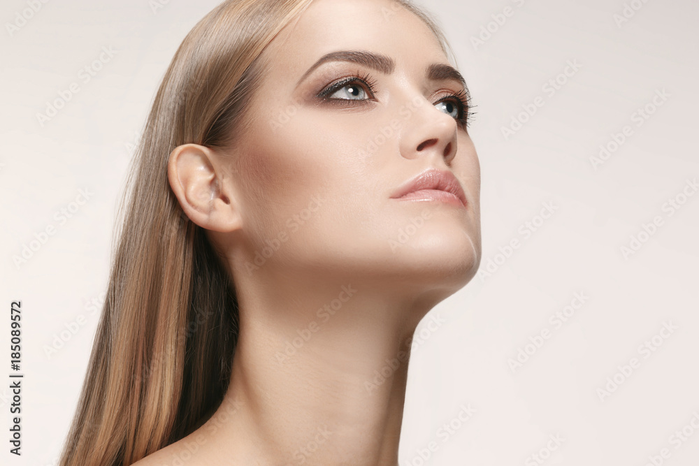 Beautiful Girl face. Perfect skin Beautiful Girl face. Perfect skin