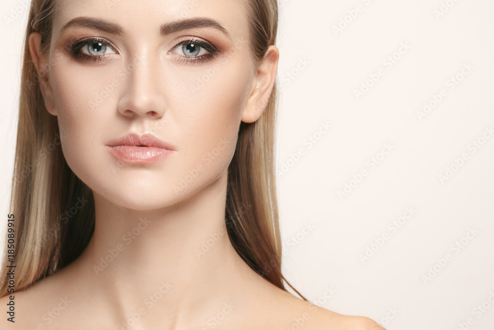 Beautiful Girl face. Perfect skin Beautiful Girl face. Perfect skin