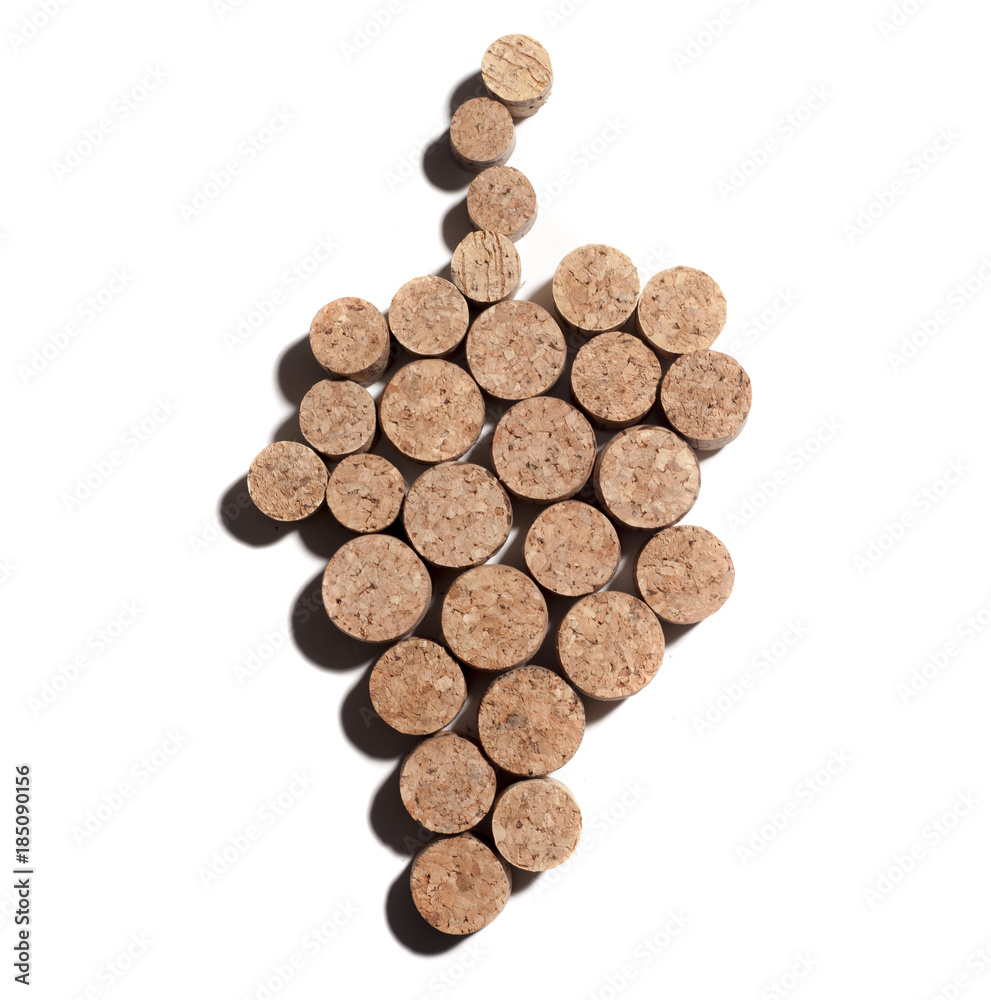 corks forming a grape
corks forming a grape
