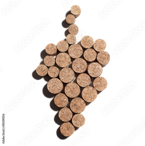 corks forming a grape 