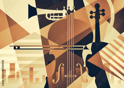 Colorful music background.