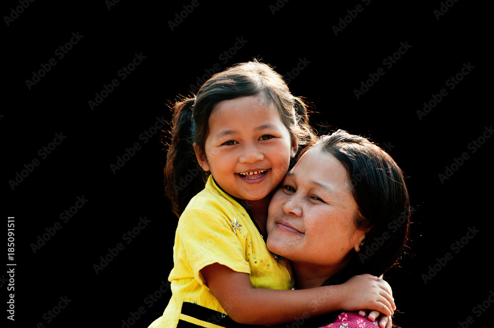 Po Karen Mother and Child Stock Photo | Adobe Stock