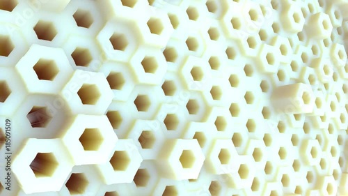 Abstract Hexagon Geometric Surface Loop photo