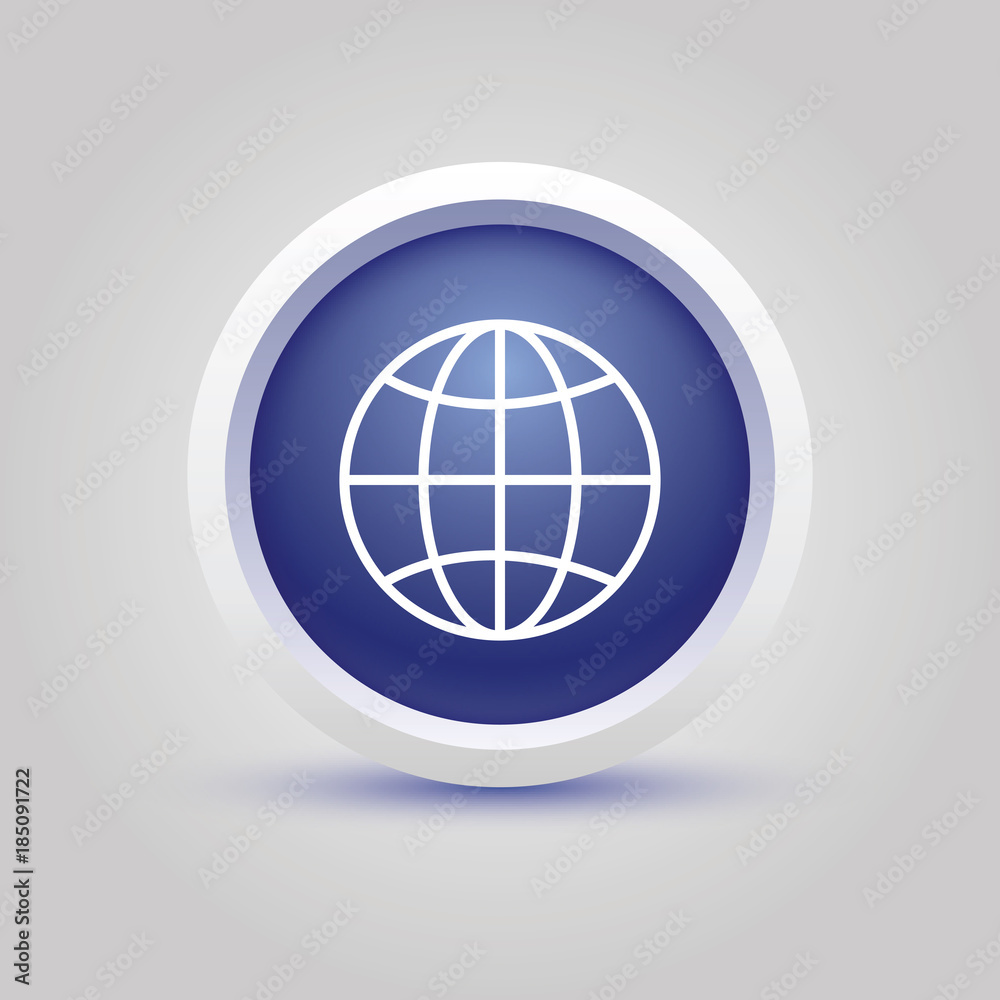 world globe vector thin line icon world globe vector thin line icon