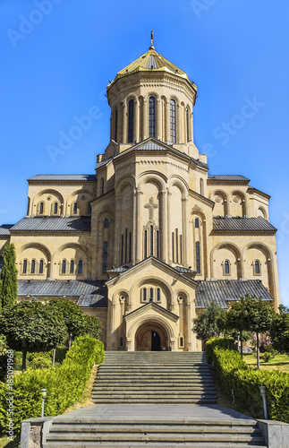 Blick auf die Sameba Kathedrale in Georgien 