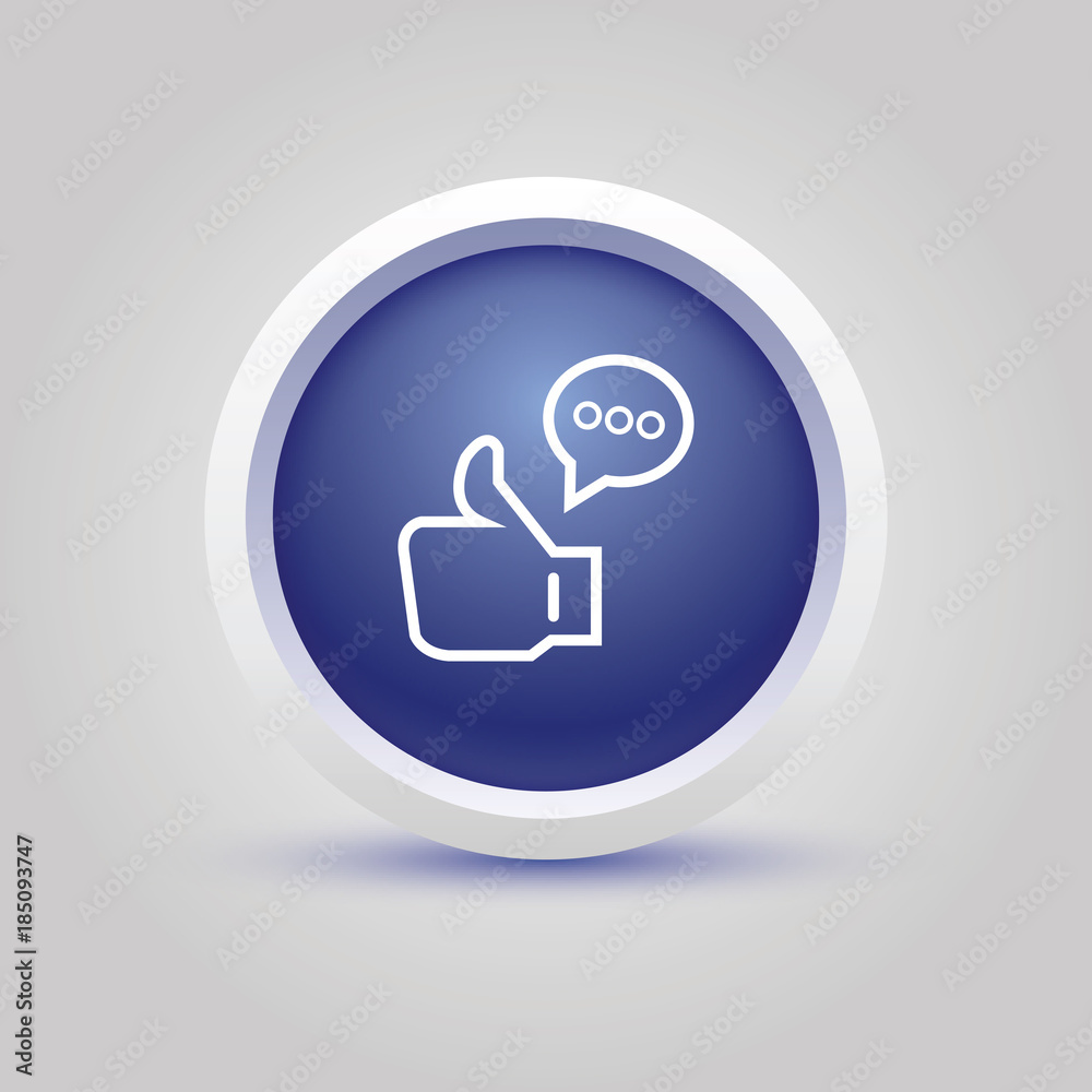 feedback vector thin line icon