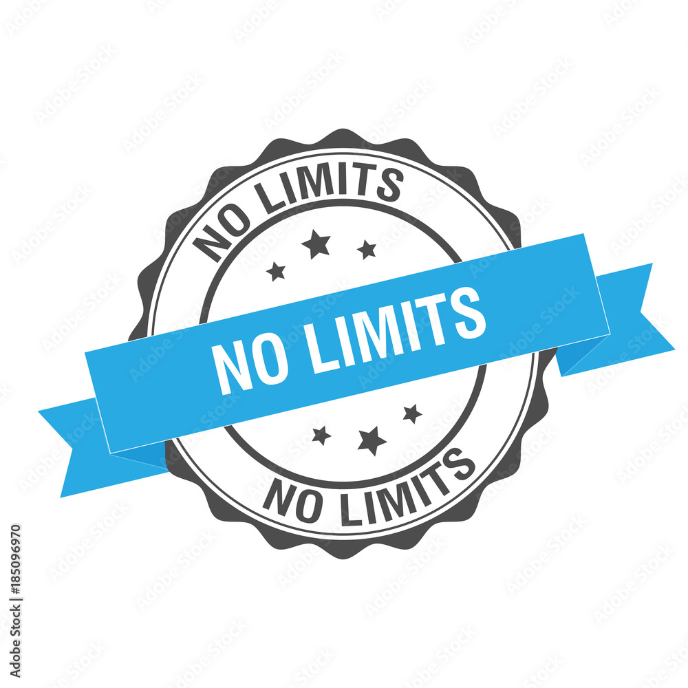 Obraz premium No limits stamp illustration