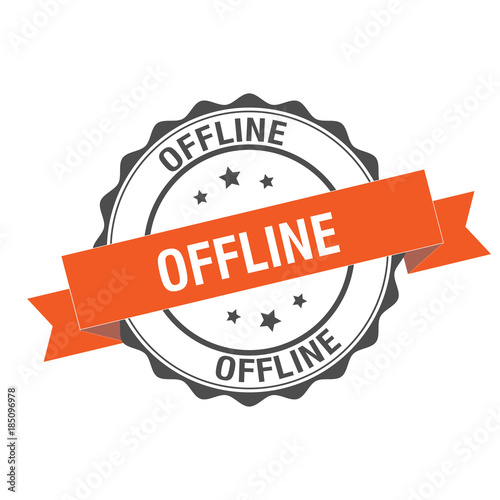 Offline stamp illustration