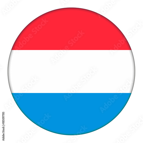 Flag of Luxembourg, icon. Realistic color. Abstract concept. Vector illustration on white background. Free Download Flag of Luxembourg, icon. Realistic color. Abstract concept. Vector illustration on white background. - GFXLoad