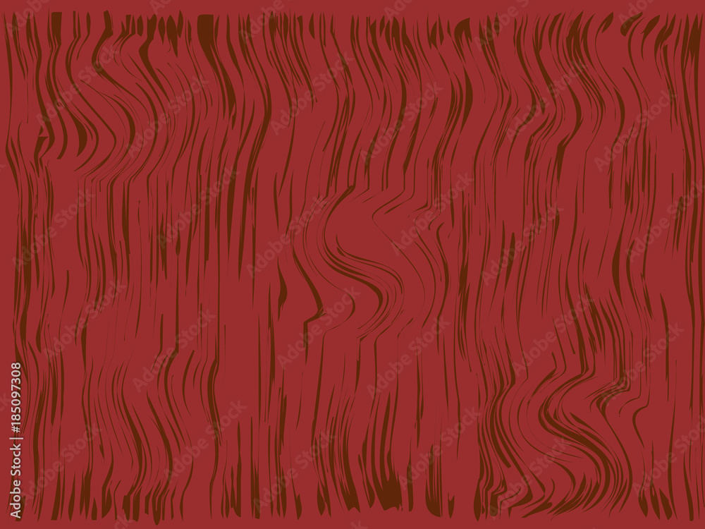 wooden plank red pattern texture and gnarl line surface beautiful board for background. Vector illustration Eps10