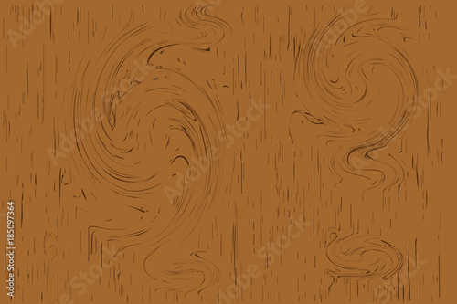wooden plank pattern texture and gnarl line surface brown  beautiful  board for background. Vector illustration Eps10