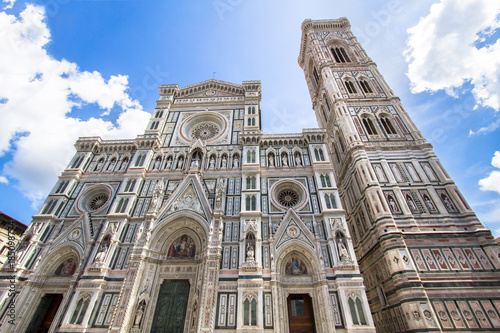 The Basilica di Santa Maria del Fiore and bell tower in Florence, Italy