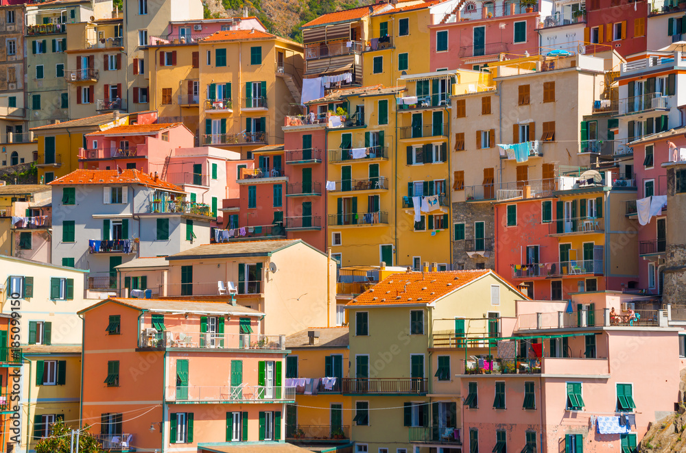 Manarola village in Cinque Terre in Italy