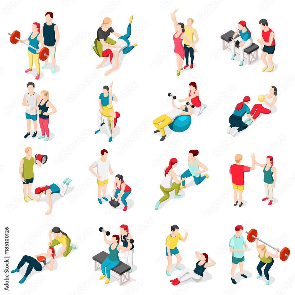 Personal Trainer Sport Icons