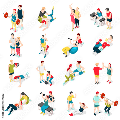 Personal Trainer Sport Icons