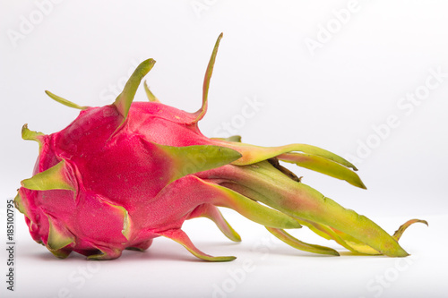 exotic pitaya fruit on a white background