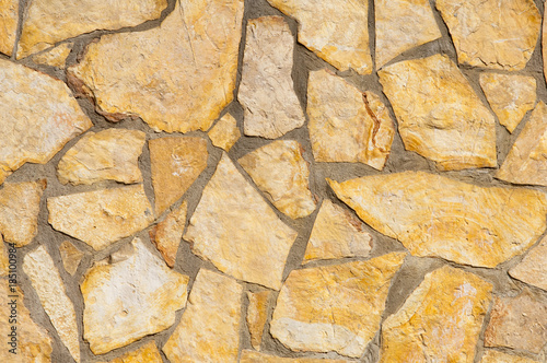 Ashlar work on wall, random ashlar-work photo