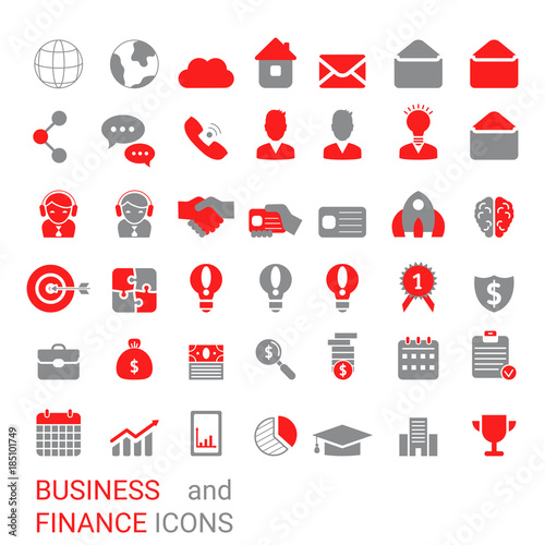 Business icon set