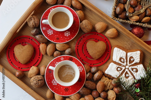 Wonderful christmas morning, great chrismas coffe time