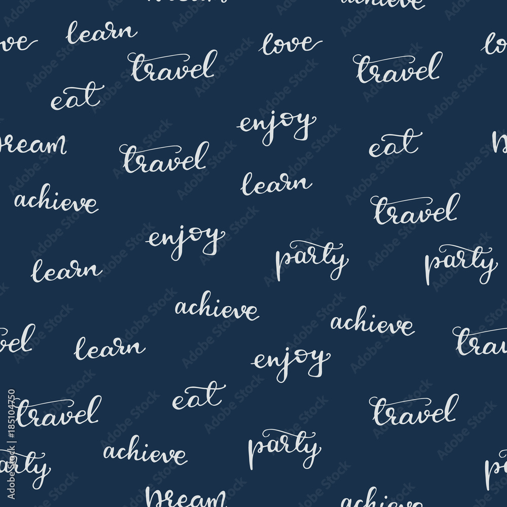 Seamless pattern with Lettering elements. Vector illustration. Seamless pattern with Lettering elements. Vector illustration.