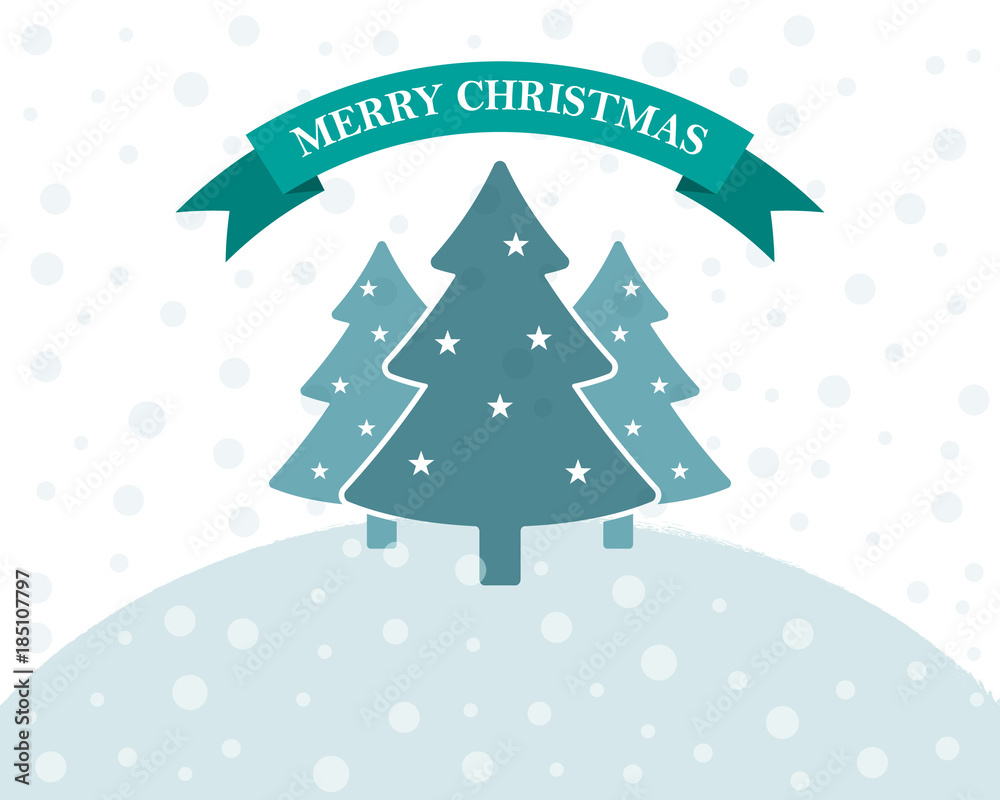 Obraz premium Festive flat Christmas background. Vector illustration.