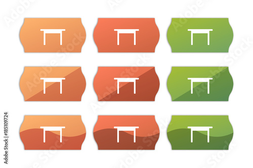 Sticker Set - Etikett Preisschild - Esstisch