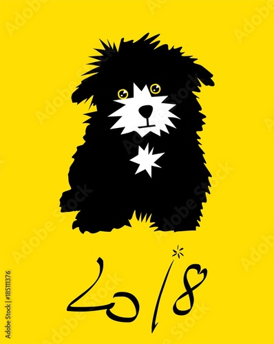 Year of The Dog. Chinese New Year 2018.