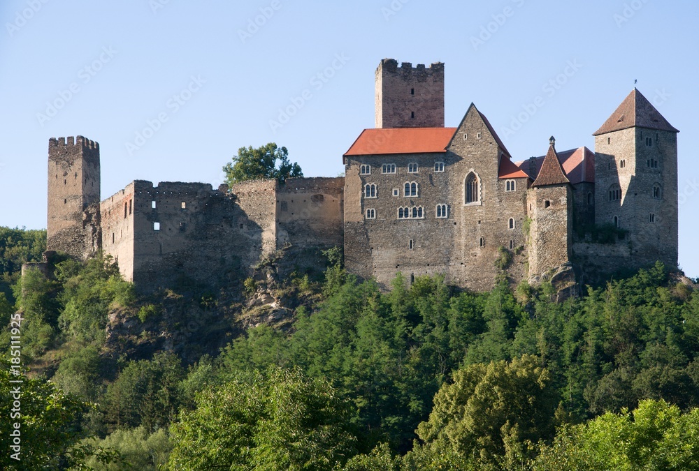 Castle Hardegg in the  National Park Thaya Valley, Lower Austria