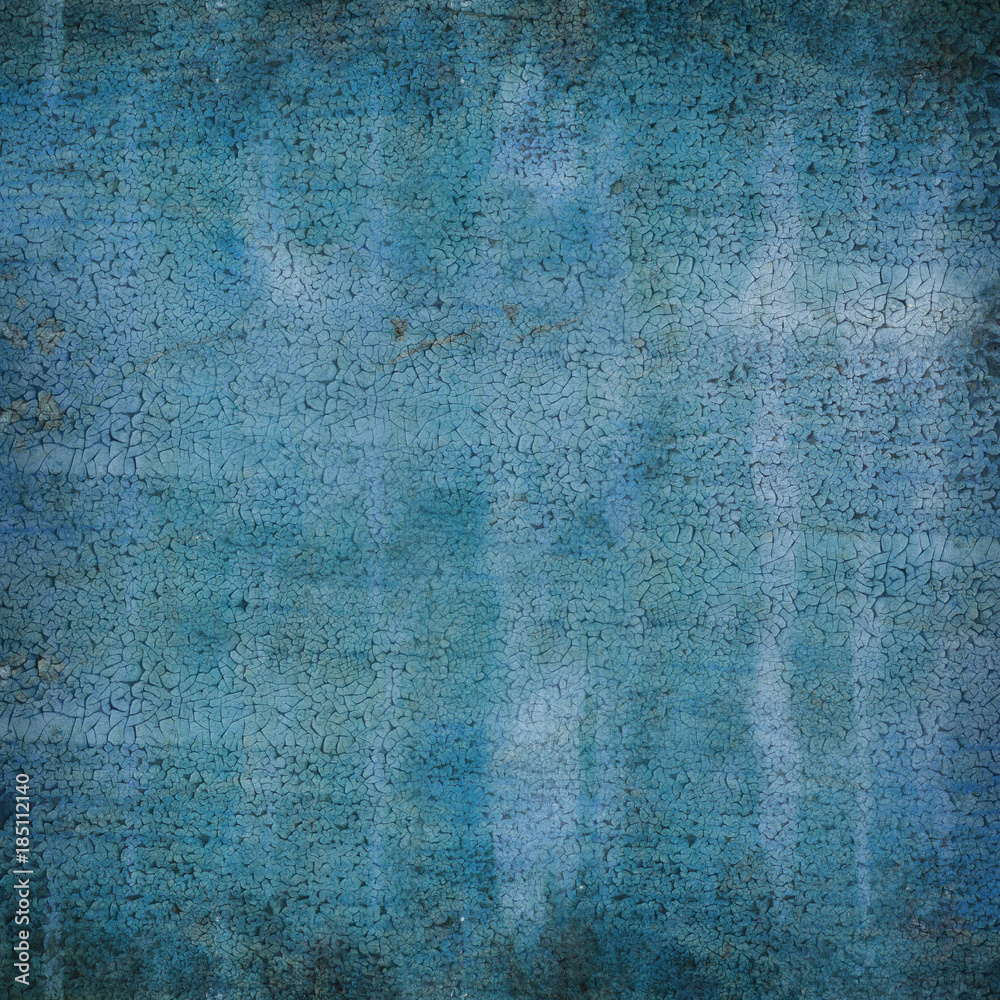 Abstract Background Blue Painted Surface With Crackles Abstract Background Blue Painted Surface With Crackles
