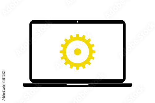 Laptop - Zahnrad - Optionen