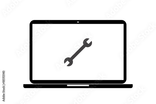 Laptop - Schraubenschlüssel