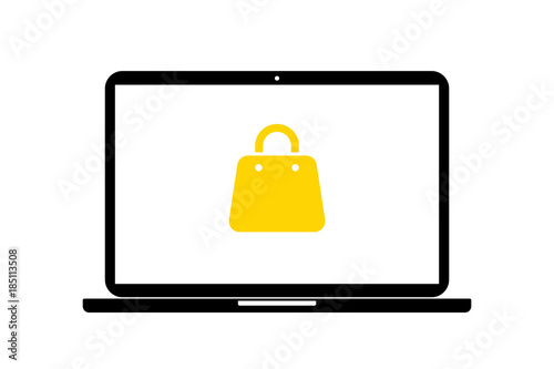 Laptop - Handtasche - Shopping