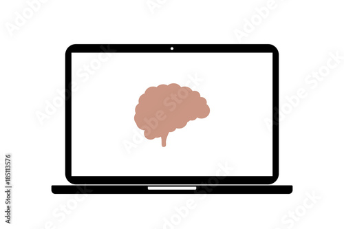 Laptop - Gehirnhälfte