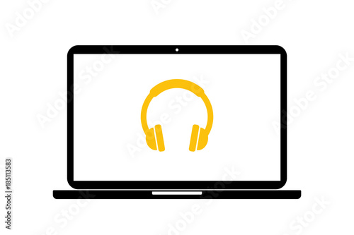 Laptop - Kopfhörer