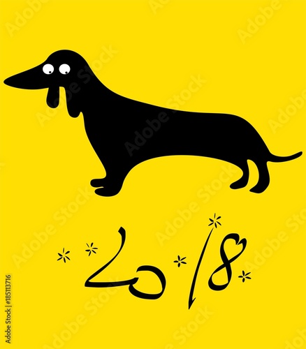 Year of The Dog. Chinese New Year 2018.