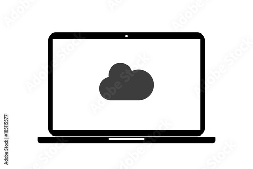 Laptop - Wolke - Datensicherung