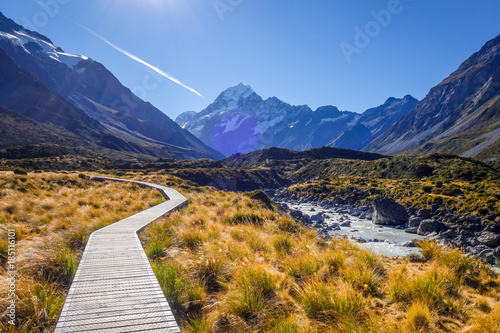 Hooker Valley Track, Aoraki Mount Cook, New Zealand photo