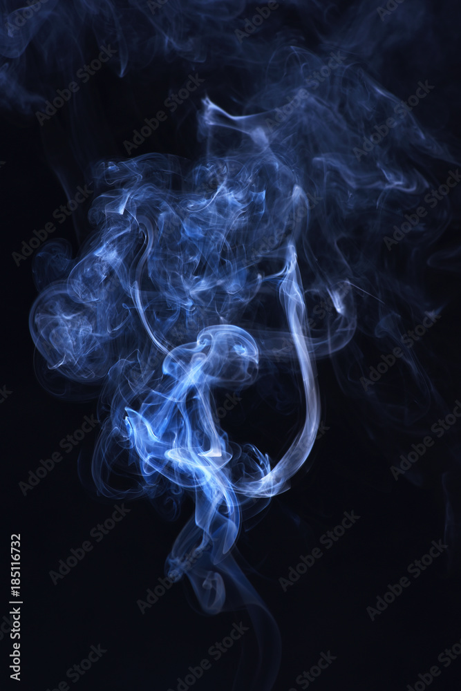 Blue ink in freeze motion, powder splatted explosion. Blue ink in freeze motion, powder splatted explosion.