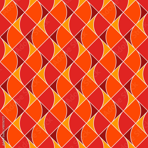 Seamless surface pattern with fire symbols. Contemporary print with repeated spurts of flame. Abstract background photo