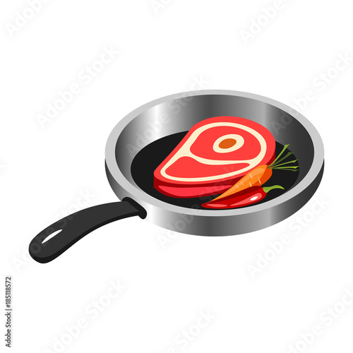 Raw fresh meat on wooden table, cooking grilling
