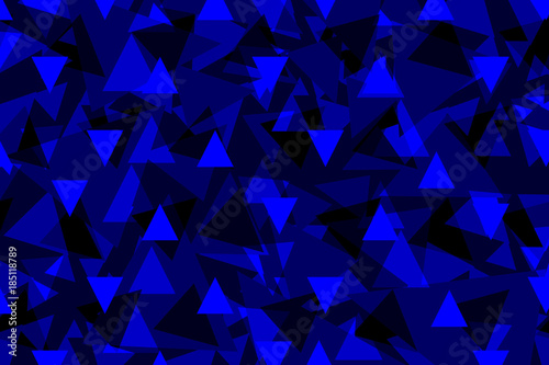 Triangle geometric abstract pattern - blue, Triangle background