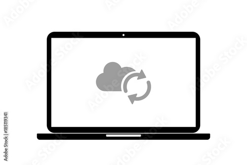 Laptop - Wolke synchronisieren