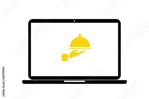 Laptop - Servierplatte